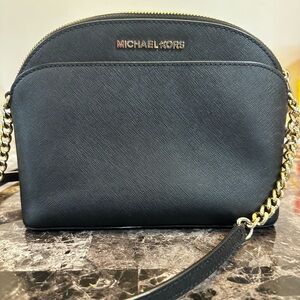 Michael Kors Black Crossbody Bag with Gold Chain